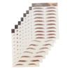 Baluue 8 Sheets Eyebrow Stickers Natural Look Makeup Decals for Sparse Over Plucked Brows Beauty Stickers for Face Flattering and Definition view 1