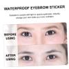 Baluue 8 Sheets Eyebrow Stickers Natural Look Makeup Decals for Sparse Over Plucked Brows Beauty Stickers for Face Flattering and Definition view 4