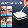 Nose Wax Kit - Portable Ear Nose Hair Waxing Kit for Men and Women with 100g ax Beans, 40 Nose Hair Sticks, 10 Applicators, 10 Mustache & 10 Ear Protectors, Wax Warmer Kit for Hair Removal - White view 4