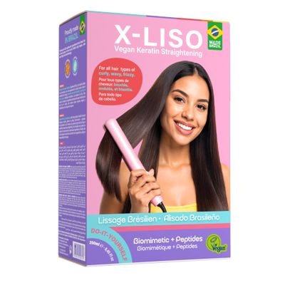 Brazilian Keratin Hair Treatment  Straightening kit, Progressiva, Frizz-Free  Keratin Treatment at Home | Keratina Para Alisar El Pelo | Alisado Sin Formol | Straightening hair products