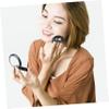 Baluue 5pcs Black Non Latex Round Makeup Powder Puff Soft Bouncy Cosmetic Sponge for Loose Powder Application Salon and Travel Friendly with Rayon Ribbon view 3
