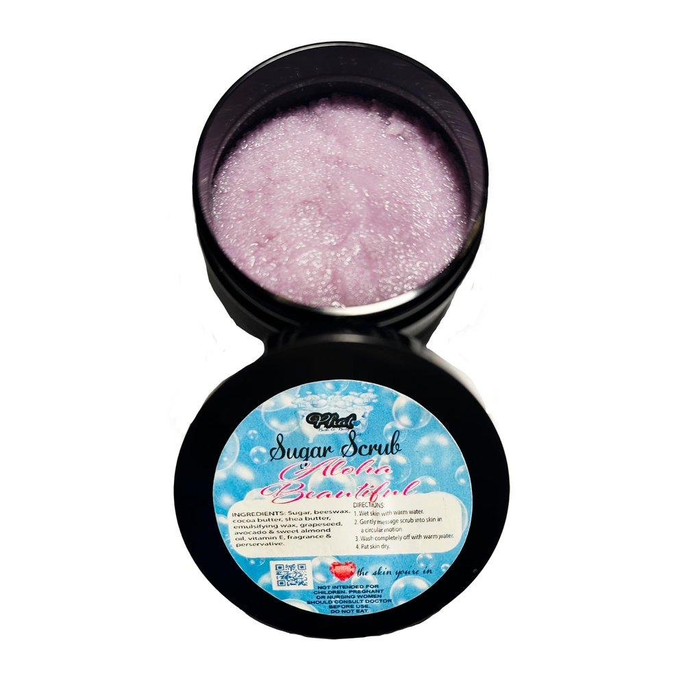 Aloha Beautiful Whipped Shea Sugar Scrub Cocoa Butter Maui Mist Type | 5 oz