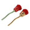 2PCS Rose Shape Nail Brush Set, Thickened Die Cast ABS Material, Ergonomic Handle for Precise Nail Cleaning, Rose Flower Design Adds Elegance to Your Beauty Routine view 2