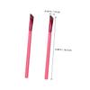 FOMIYES 2pcs Angled Eyebrow Brush for Women Makeup Red Cosmetic Brushes with Precision Head for Eyebrow Filling and Eyeshadow Application Portable Lightweight Brow Makeup Tool view 2
