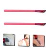 FOMIYES 2pcs Angled Eyebrow Brush for Women Makeup Red Cosmetic Brushes with Precision Head for Eyebrow Filling and Eyeshadow Application Portable Lightweight Brow Makeup Tool view 4