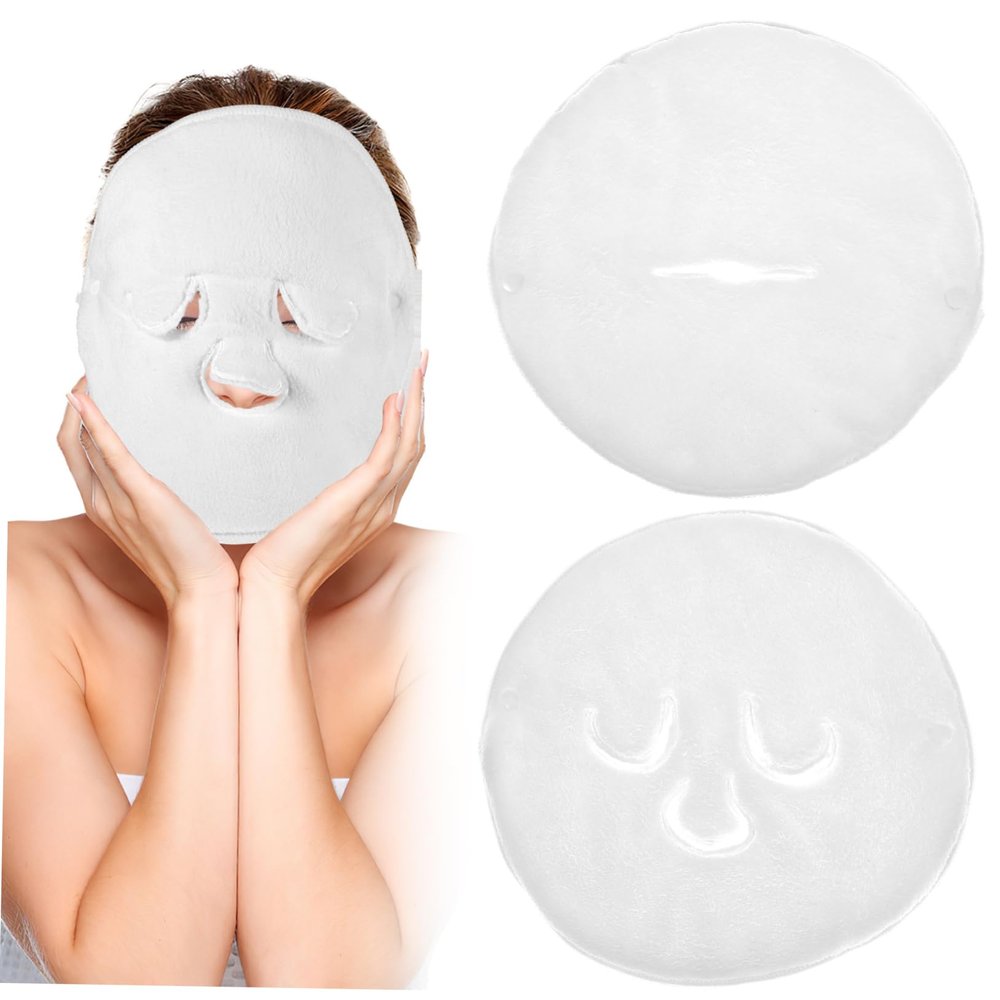 Hemobllo 2 Pcs Steaming Towels for Facial Mask Skincare Soft Moisturizing Beauty Towels with Single Three Styles Comfortable Makeup Removal Cloths for Spa and Daily Use