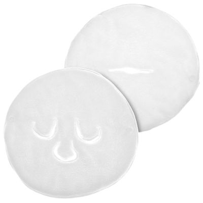 ABOOFAN 2 Pcs Hot Compress Face Towel Masks with Button Straps Soft Velvet Steam Towels for Facial Care Cold and Warm Compress Makeup Removal