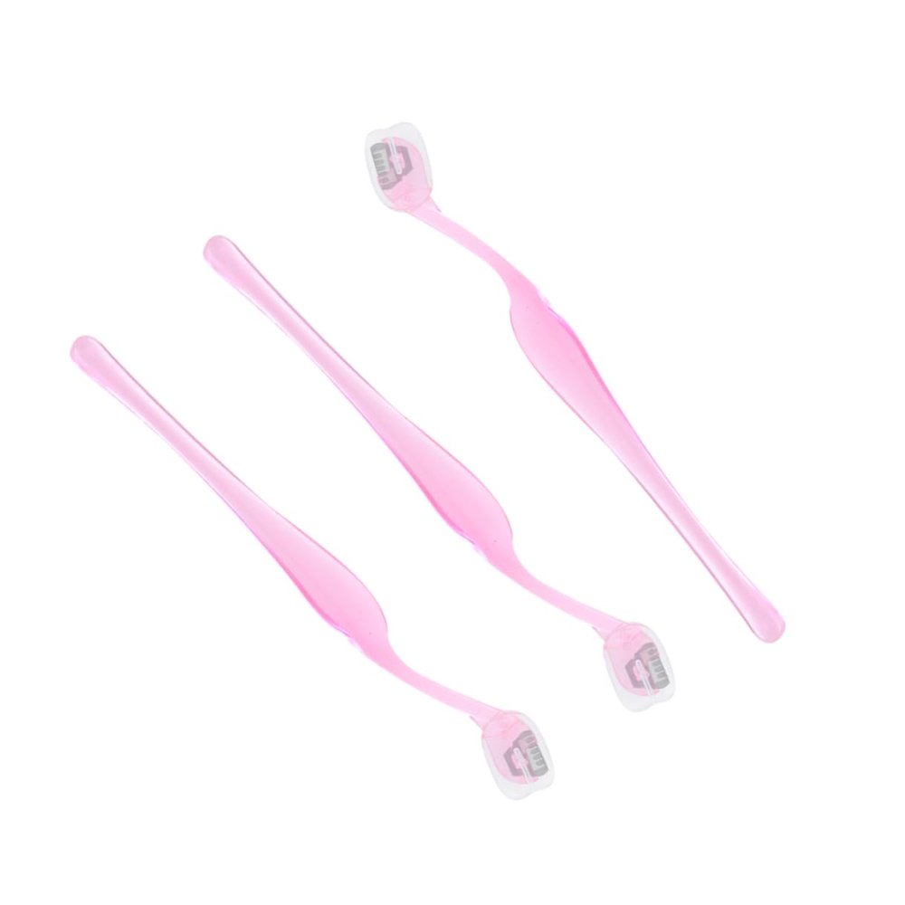 Beaupretty 3pcs Small Eyebrow Razor Trimmer for Women Ultra Thin Foil Facial Shaver with Skin Protection Plastic Eyebrow Shaver for Precise Grooming Random Color