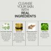 Finally All Natural Dual Action Face Wash & Toner, Cucumber Kaolin Clay, Natural Cleanser with Bakuchiol, 5 FL OZ, for All Skin Types. Face Wash for Women & Men view 4