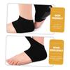 Beavorty 2 Pairs Reusable Silicone Heel Protectors for Men and Women Comfortable Elastic Heel Sleeves with Vibration Relief and Pressure Sores Washable Arch Support view 4
