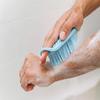 Abrevia Silicone Body Scrubber, Bath Brush with Soft Bristles for Deep Cleaning, Blue, Pink, Green, Black (Pink) view 4