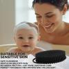 Abrevia Silicone Body Scrubber, Bath Brush with Soft Bristles for Deep Cleaning, Blue, Pink, Green, Black (Black) view 2