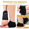 Healeved 2 Pairs Portable Breathable Heel Brace Toeless Heel Sleeves for Men Women Moisture Locking Silicone Protectors for Cracked Skin Relief Outdoor Walking Running Support view 4