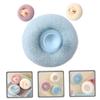 Healifty 3pcs Exfoliating Body Wash Loofah Soft Plastic Mesh Pouf Shower Scrubbers for Women Multi Function Bath Accessories for Exfoliating Massaging Deep Cleansing Travel Friendly with view 2