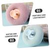 Healifty 3pcs Exfoliating Body Wash Loofah Soft Plastic Mesh Pouf Shower Scrubbers for Women Multi Function Bath Accessories for Exfoliating Massaging Deep Cleansing Travel Friendly with view 3