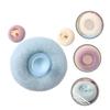 Healifty 3pcs Exfoliating Body Wash Loofah Soft Plastic Mesh Pouf Shower Scrubbers for Women Multi Function Bath Accessories for Exfoliating Massaging Deep Cleansing Travel Friendly with view 4