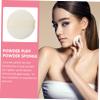 Baluue 3 Pcs Ultra Short Plush Foundation Powder Puff Soft Fluffy Velour for Face Body Dusting and Makeup Application Comfortable view 2