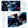 1 Pack Rose Art Skeleton-1242 Elastic Soft Fabric Non-Slip Women's Fashion Headbands - Soft, Wide, and Stylish for All Occasions view 4