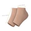 COOLHIYA 2 Pairs Reusable Moisturizing Heel Protectors with Silicone Brace for Dry Cracked Skin Comfortable Heel Sleeves for Men and Women Wear Resistant Foot Protectors to Hydrate and view 3