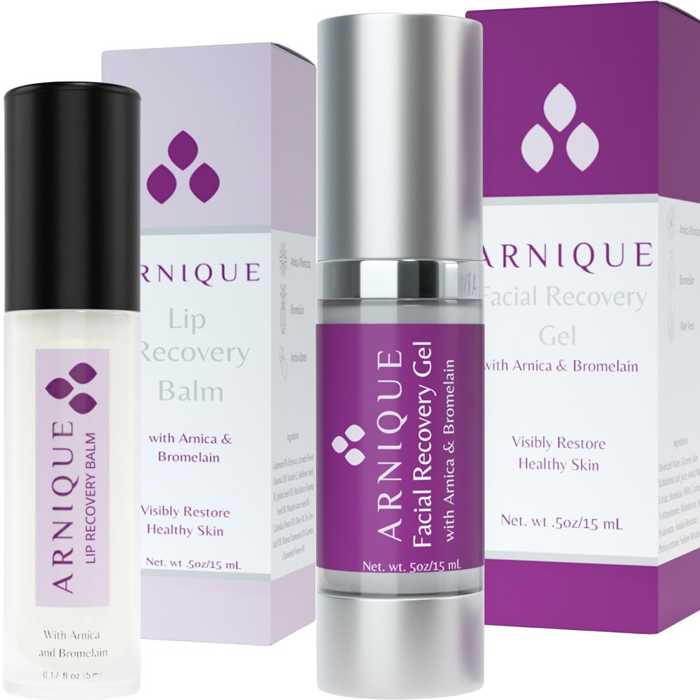 Arnique Treatment Bundle: Arnica and Bromelain Lip Balm AND Face Gel