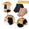 Baluue 2 Pairs Portable Silicone Heel Protectors with Toeless Design Comfortable Elastic Foot Support Sleeves for Men and Women Moisturizing and Relief for Cracked Dry Heels Washable and view 4