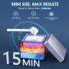 SUBAY Nose Wax Kit Men, Cordless Wax Warmer for Hair Removal, Mini Nose Ear Eyebrow Waxing Kit for Women with 100g Beads, 12 Waxing Sticks, Storage Bag, Rechargeable Machine for Home Travel Use view 3