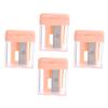 VALICLUD 4Pcs Cosmetic Pencil Sharpener for Eyebrow Eyeliner Lip Pencils Single Makeup Sharpener Tool with Rust Resistant Blades Random Color view 1