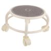 Baluue Swivel Rolling Low Stool with Wheels Small Round Pedicure Stool for Adults and Classic Design Practical and Flexible for Spa Nail Salon Home Use view 1