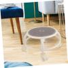 Baluue Swivel Rolling Low Stool with Wheels Small Round Pedicure Stool for Adults and Classic Design Practical and Flexible for Spa Nail Salon Home Use view 2