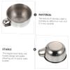 ERINGOGO Stainless Steel Mens Shaving Bowl with Handle for Easy Soap Bubbling Portable with Smooth Polished Edges for Home Barber Shops and Salons view 2