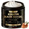 Deep Conditioning Hair Mask - Keratin Mask with Argan Oil - Giant 500ML Size Jojoba Oil Natural Hydrating Repair Hair for Damaged Frizzy Dry Hair Treatment - Fits All Hair Types (17 oz), Argan Oil view 1