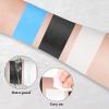 YBUETE Light Blue White Black Face Body Palette, Oil-Based Professional Makeup for Halloween Cosplay SFX makeup Sally Avatar, Non-Toxic Waterproof Full Face Paint for Adult Carnival Celebrations view 4