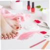 Ipetboom 5Pcs Animal Shape Fingernail Cleaning Brushes Plastic Nail Scrubbers with Creative Dolphin Design for Home Use Household Nail Cleaning Tools view 2