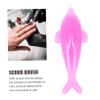 Ipetboom 5Pcs Animal Shape Fingernail Cleaning Brushes Plastic Nail Scrubbers with Creative Dolphin Design for Home Use Household Nail Cleaning Tools view 3