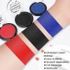 YBUETE Red Black Blue Oil Based Face Paint Kit with Painting Brushes, Professional Full Coverage Greasepaint for Adults Halloween Cosplay SFX Clown Vampire Skull Makeup Party Theater Stage view 3