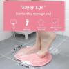 2 Pack Silicone Foot Scrubber for Shower - Wall Mounted Back Washer Exfoliating Bath Wash Pad - Non-Slip Suction Cups, Deep Exfoliating Foot Cleaner for Bath, Seniors, Men and Women, Pink & Gray view 3