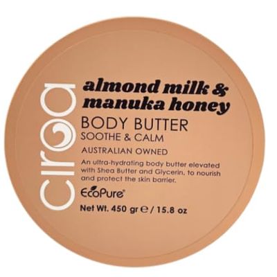 Almond milk & Manuka Honey Body Butter Ultra Hydrating to nourish and protect skin barrier 15.8 fl oz Australian owned