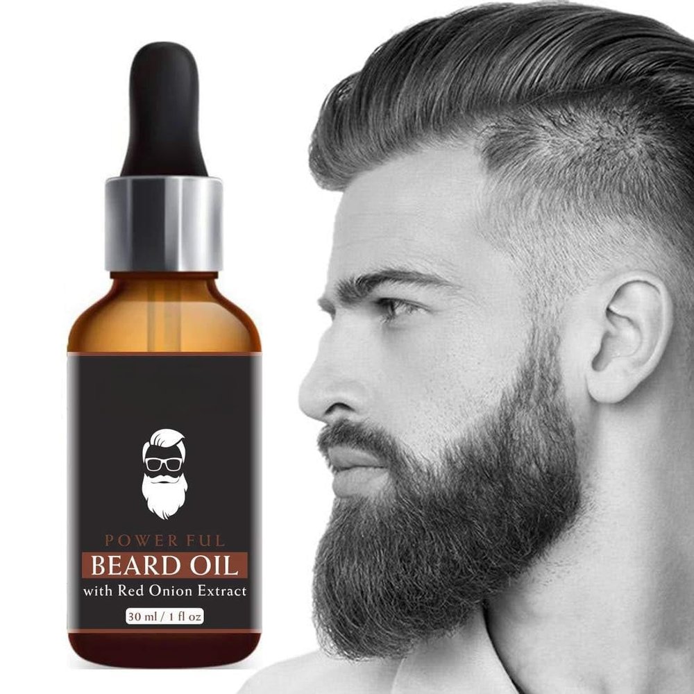 Beard Growth Oil For Men - Coconut Scent, For Patchy Beard, With Redensyl and DHT Booster, Nourishment & Moisturization, No Harmful Chemicals, 1.01 Fl Oz