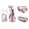Electric Shaver for Women for Legs Bikini Trimmer Electric Razors for Women Underarm Public Hairs Rechargeable Womens Shaver Wet Dry Use Painless Cordless with Detachable Head (Pink)& Pink Blade Head view 1