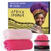 African Net Authentic - 2 Pieces Real African Exfoliating Sponge with Knots - African Net Wash Cloths for Body Scrubber Exfoliator Pink & BabyPink- Back Scrub for Shower Bath Accessories view 1