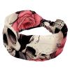 1 Pack Wide Headbands For Women Elastic Headband Rose Art Skeleton-1228 Head Bands Women's Hair Band Turban Workout Soft Sweat Hairband Accessories view 1