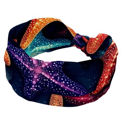 1 Pack Wide Headbands For Women Elastic Headband Art Starfish-952 Head Bands Women's Hair Band Turban Workout Soft Sweat Hairband Accessories