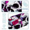 1 Pack Rose Art Skeleton-1230 Elastic Soft Fabric Non-Slip Women's Fashion Headbands - Soft, Wide, and Stylish for All Occasions view 4