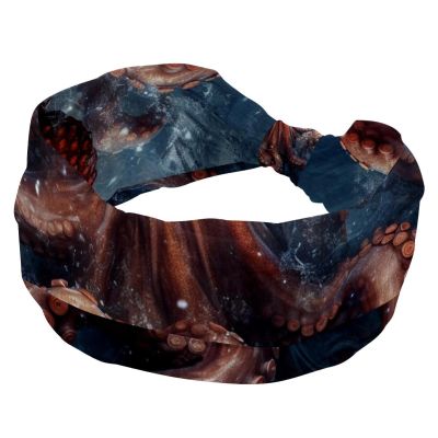 1 Pack Octopus Art-1557 Elastic Soft Fabric Non-Slip Women's Fashion Headbands - Soft, Wide, and Stylish for All Occasions