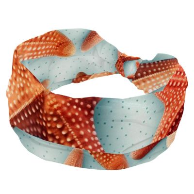 1 Pack Wide Headbands For Women Elastic Headband Art Starfish-964 Head Bands Women's Hair Band Turban Workout Soft Sweat Hairband Accessories