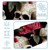 1 Pack Rose Art Skeleton-1236 Elastic Soft Fabric Non-Slip Women's Fashion Headbands - Soft, Wide, and Stylish for All Occasions view 4