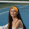 1 Pack Fresh Flowers and Oranges-726 Elastic Soft Fabric Non-Slip Women's Fashion Headbands - Soft, Wide, and Stylish for All Occasions view 2