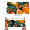 1 Pack Fresh Flowers and Oranges-726 Elastic Soft Fabric Non-Slip Women's Fashion Headbands - Soft, Wide, and Stylish for All Occasions view 3