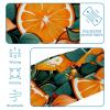 1 Pack Fresh Flowers and Oranges-726 Elastic Soft Fabric Non-Slip Women's Fashion Headbands - Soft, Wide, and Stylish for All Occasions view 4