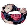 1 Pack Wide Headbands For Women Elastic Headband Rose Art Skeleton-1240 Head Bands Women's Hair Band Turban Workout Soft Sweat Hairband Accessories view 1
